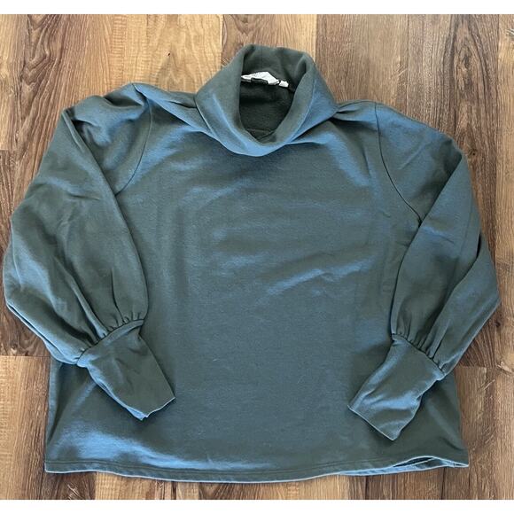 Candace Cameron Bure Puff-Sleeve Turtleneck Women's Top Sweater Sz XL Willow - Picture 6 of 6